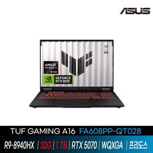 ASUS TUF A16 FA608PP-QT028  램32G SSD1T //라이젠R9-8940H / RTX 5070/프리도스/GI
