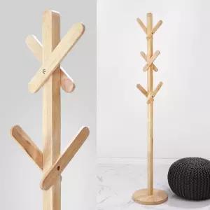 원목 아이디어 디자인 행거/가방/걸이/일자형/스탠드/옷걸이봉/인테리어/외투/옷걸이/가정용/겉옷걸이/막대