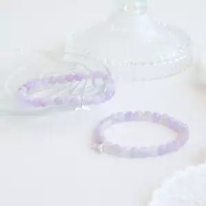 AAA 라벤더 자수정 행운 고래꼬리 실버 원석팔찌 크리스탈 천연석 염주 팔찌