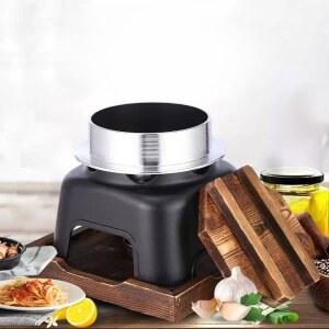 미니솥 솥밥 1인용 받침 가마솥 나무틀 캠핑 식당 돌솥 비빔밥