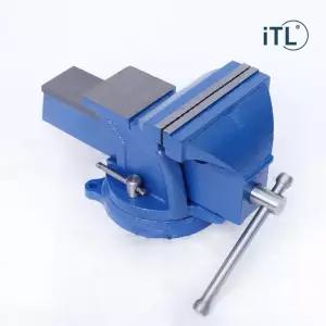 탁상바이스 공업용 산업용 C형 클램프 만력기 목공 주강 주물 소형 퀵그립 고정 바이스 테이블 360도 수평 회전 앵글 75mm 100mm 125mm 150mm 200mm