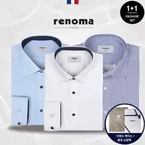 [롯데백화점]레노마 [1+1세트] 레노마셔츠 긴팔 PREMIUM 링클프리 스판 남자 정장 와이셔츠
