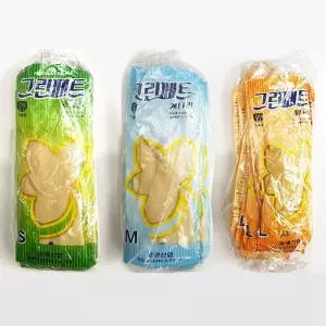 보생 개나리 그린페트 고무장갑 10켤레/장갑/고무/청소/주방용/조리용/핸즈/청소용/주방/식품용/김장용