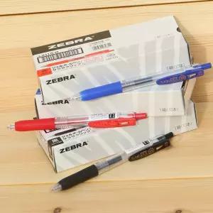 (0.3mm 10자루) 제브라 사라사 중성 펜/볼펜/검정/3색/빨간/검정색/잘/써지는/검은색/부드러운/문구/볼팬