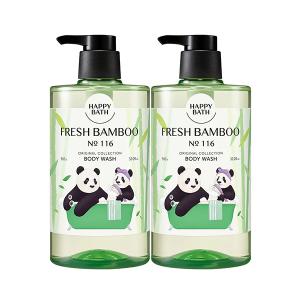 바오패밀리X해피바스 오리지널컬렉션 대용량 바디워시 프레시대나무향 910g, 2개
