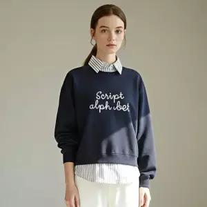 [정상가 129000원][샐리] 스트라이프셔츠레이어드맨투맨_I5D-CTS016