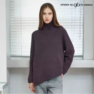 데일리 하이넥 언발란스 니트 (NP4KT051L0)