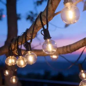 태양광 전구 줄조명 정원등 카페 인테리어 외부 전등 태양열 조명등 트리 수목 필라멘트 PL 25LED