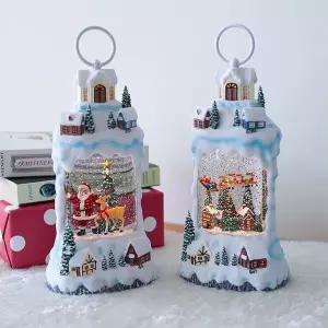 [NS홈쇼핑]스노우 하우스 크리스마스 오르골 워터볼 LED 스노우볼 무드등 조명..