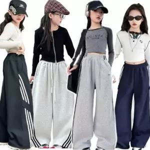 주니어 여아 면바지 기모 청바지 벌룬 와이드 버뮤다 카고 고학년 중딩 주니어옷 초등 여아