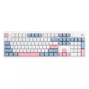 지클릭커 오피스프로 WK50 스카이 핑크 사일런스 M RGB 풀윤활 무소음 방수 무선 블루투스 멤브레인 키보드