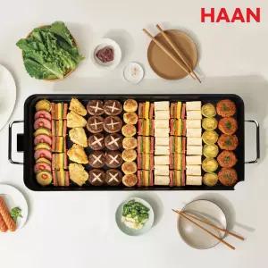 (20000 pay) [한경희] 77cm 특대형 와이드 전기 그릴 (2026년 신상품) / 고기불판 전부침기