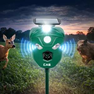 360도 야생동물 퇴치기 멧돼지 고라니 유해동물퇴치기 초음파 경고음 블루라이트 LED