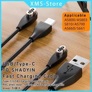 호환 Shokz AS800S803S810오픈 런 골전도 헤드폰 헤드셋 충전기 어댑터용 이어폰 USBType-C 고속 충전 케이