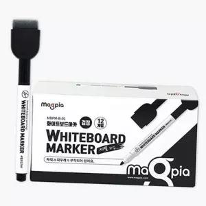 화이트 보드 마카 펜 일체형 마그네틱 지우개 사무실용 세트 칠판 수성 블랙 자석 사무용 학원용 학교용 판