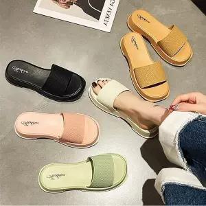 [하프클럽/]샌들 코지 라탄슬리퍼 라탄