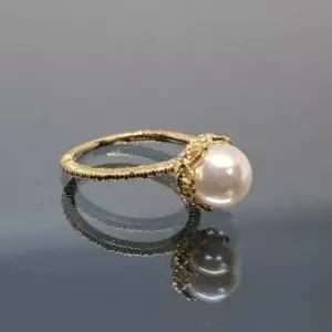 천연아코아진주반지(14k 2.3g JC)