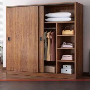 미닫이옷장 슬라이딩옷장 월넛 슬라이드옷장 옷걸이
