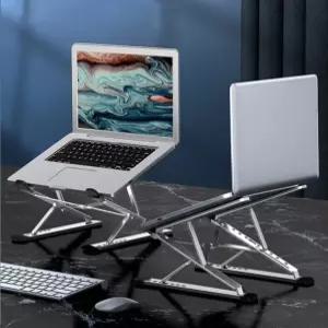 접이식 알루미늄 더블레이어 휴대용 노트북 거치대 스텐드 테블릿 맥북 독서대 침대 받