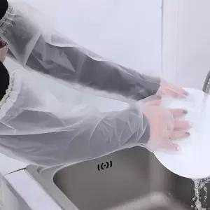 일회용 롱 비닐장갑 김장 청소 손목이 긴 위생장갑 10P