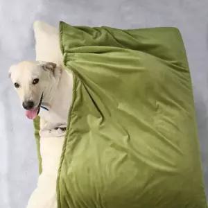 강아지 침낭 반려견 세탁 따뜻한 보온 담요 쿠션 가능 캠핑용
