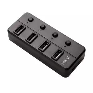 USB2.0 4포트 무전원허브 개별전원스위치 외장하드 PC