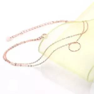 14K팔찌 Gold 로즈골드 써클 더블 체인 팔찌 14K