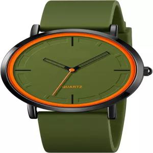 BESTKANG 패션 심플 아날로그 쿼츠 손목시계 실리콘 스트랩 방수 시계 여성 남성 스포츠