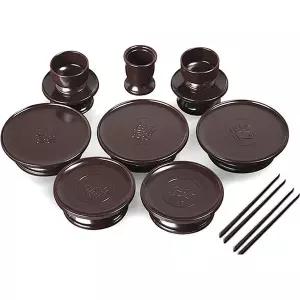 꾹4  성묘제기 제사제기 제기세트 휴대용 재기 14p제사그릇