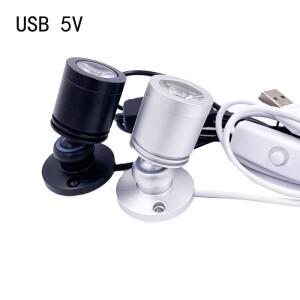 공장등미니 LED 스포트라이트 1W/3W 쥬얼리 디스플레이 5V 스위치 USB 인터페이스 상점 캐비닛 인테리어