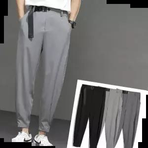 댄디남성패션 봄가을 캐쥬얼 남성복 슬랙스 통넓은 세미 배기 팬츠