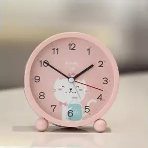 무소음 탁상 시계 귀여운 캐릭터 공부 알람 인터리어시계
