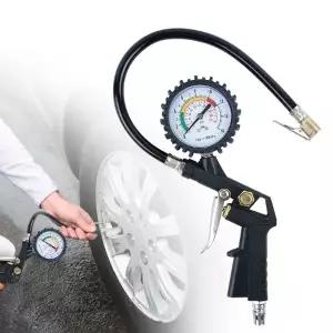 건타입 타이어 게이지 공기주입기 자동차 오토바이 자전거 에어게이지