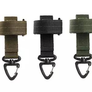 마리빙 클립 열쇠 1P 키고리 찍찍이 용품 수납 다목적행거 회전형 등산 버클 전술장비 키홀더