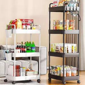 무빙트롤리 이동식 선반 베란다 멀티 무타공 플라이트 수납장 트레이 수납정리함 틈새 카트 구르마 웨건efg