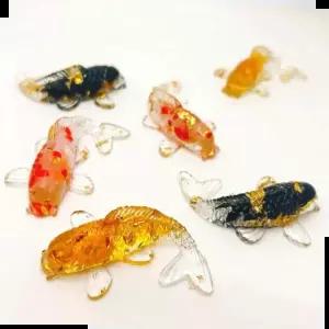 풍수소품 엽전 품은 잉어장식 인테리어 소품 행운 금전운