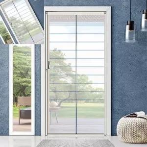 가타 현관문방충문 자동개폐롤형 출입문차단망 방해물방지 자동 롤모기장 아파트