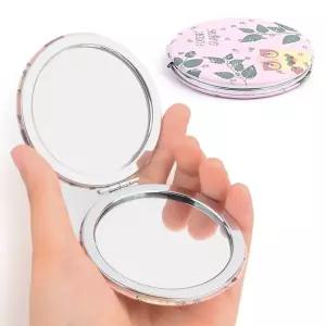 접이식 원형 양면 손거울 미니 작은 화장 휴대용 양면거울 손거울 거울