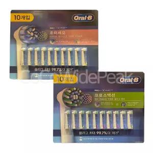 오랄비 전동 칫솔모 리필 크로스액션 초미세모 10개입 리필모 전동칫솔 코스트코