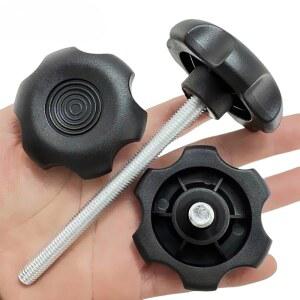M6 M8 M10 플럼 핸들 스크류 수동 식 육각 노브 플라스틱 벨트 고무 기계 조정 볼트