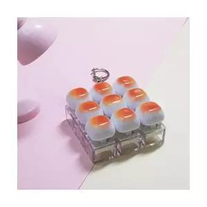 콩이네리본 모닝빵 식빵3 키보드 키캡 키링 딸깍이 소리 좋은 키캡 키링 가방장식 청축키보드 피젯키링 9구