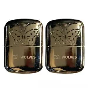 휘발유 기름 손난로 휴대용 오일 연료 메탈 손난로 2개