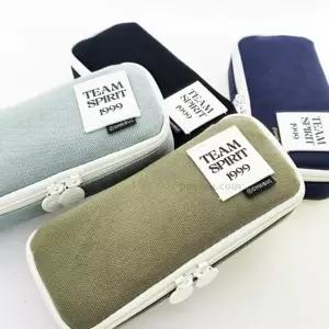 ( )플유 옴니버스 OX 뚜껑 케이스 랜덤 1개 필통 파우치 지퍼 봉제필통 학용품