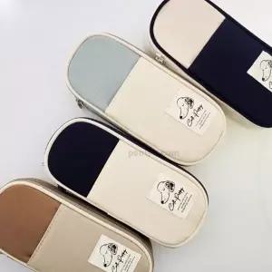 ( )플유 옴니버스 비글 포켓 케이스 랜덤 1개 필통 파우치 지퍼 봉제필통 학용품