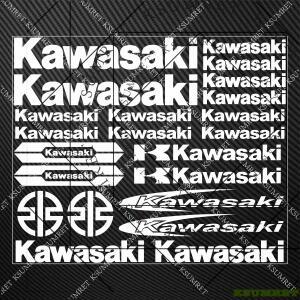 가와사키 스티커 데칼 자동차 스티커 오토바이 헬멧 엠블럼 데칼 세트