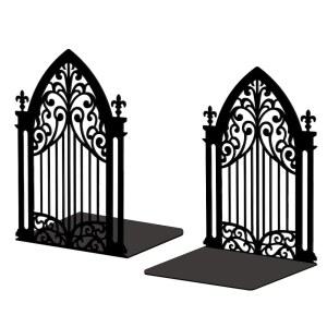 선반용 피코블루 메탈 북엔드 사무실 책상 게이트) 5 1쌍(고딕 X4 선반 X7 주철 심플 방