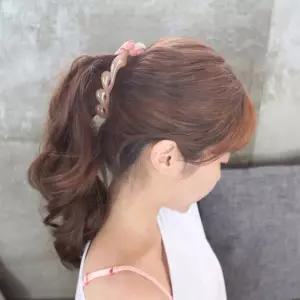 톤다운 꽈배기 바나나핀 반머리 집게핀 헤어핀 머리핀 ZrC3+2LzS