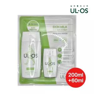 우르오스 올인원 스킨밀크 본품200ml+사은품60ml/피부보습/여드름로션/민감피부/예민한피부/중건성용/피부진정/남성화장품/남자선물