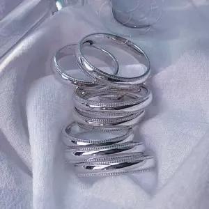 [당일출고/밀그레인/전체순은]925Silver 루센트 밀그레인 밴드 링 반지