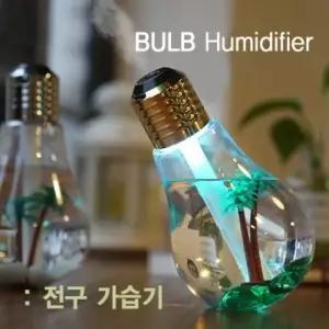 초음파 겸용 USB 전구가습기 LED 무드조명 미니가습기